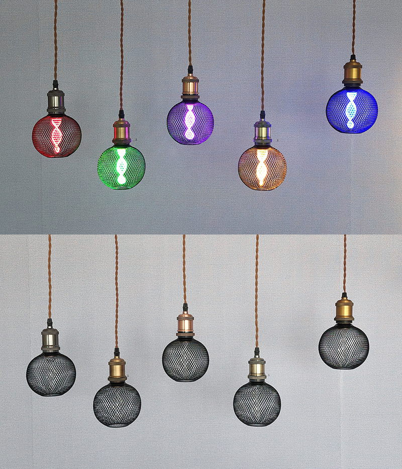 메리 망사 LED 램프, 에디슨전구 (컬러전구)